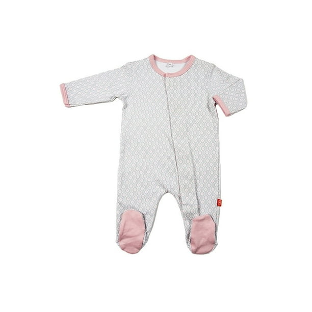Magnificent Baby Girls Magnetic Footie